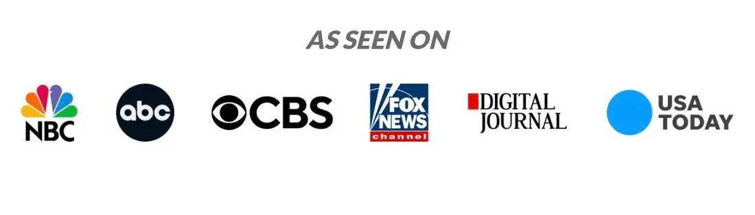 As seen on NBC, ABC, CBS, Fox News, Digital Journal, USA Today