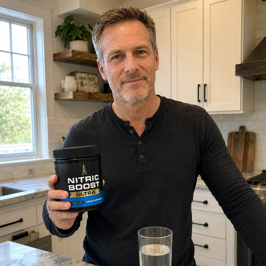 Nitric Boost Ultra - man in kitchen